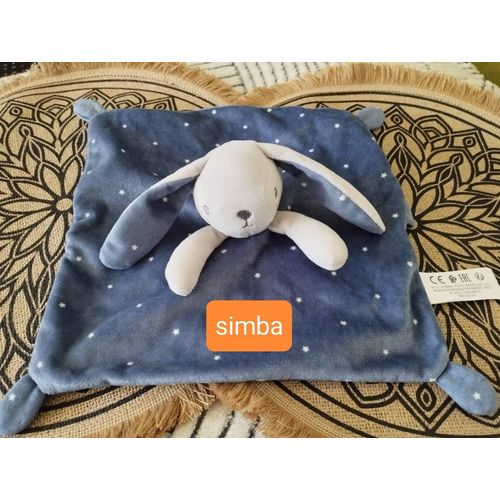 Doudou Lapin Benelux Simba Toys Bleu Étoiles