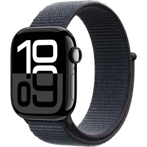 Apple Watch Series 10 Gps + Cellular - Boîtier Aluminium 42 Mm Finition Noir De Jais - Boucle