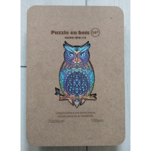 Puzzle En Bois Hibou 120 Pièces