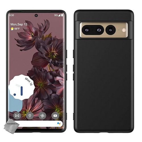 Coque Pour Google Pixel 7 Pro 5g - Housse Etui Silicone Gel Fine + Verre Trempe - Noir