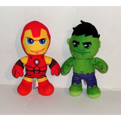Super Heros Marvel Peluche Spider-Man Et Hulk Nicotoy Spiderman  22 Cm