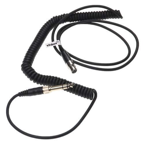 vhbw Câble audio AUX compatible avec AKG K271 MK II, K701, K702, K712 casque - Avec prise jack 3,5 mm, 100 - 300 cm, noir