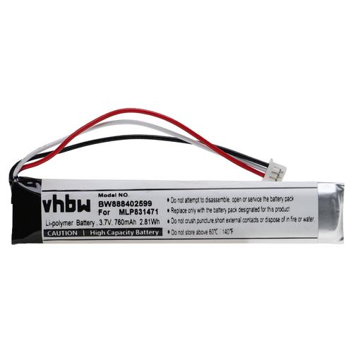 Vhbw Batterie Remplacement Pour Leapfrog Mlp831471 Pour Téléphone Portable (760mah, 3,7v, Li-Polymère)