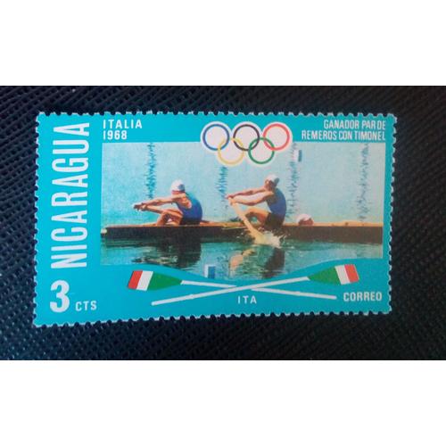 Timbre Nicaragua Y T 1053 Jeux Olympiques D'été - Montréal , Italie 1976 ( 061006 )