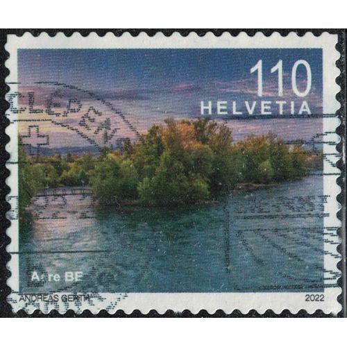 Suisse 2022 Oblitéré Used Rivière Aar Be Paysage Fluss Aare Su