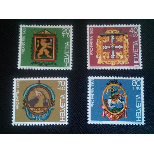 Timbre Suisse Y T 1180 A 1183 Série: Pro Patrie 1983 ( 071006 )