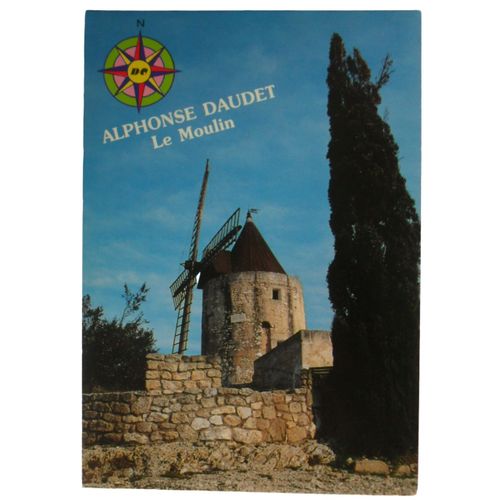 Cartes Postales Couleurs  La Provence Le Moulin D'alphonse Daudet Prés Du Village De Fontvieille 13090v720 Editions Du Soleil D. Payan Photographe Editeur 30240 Le Grau-Du-Roi. Tél. 66 51 72 20
