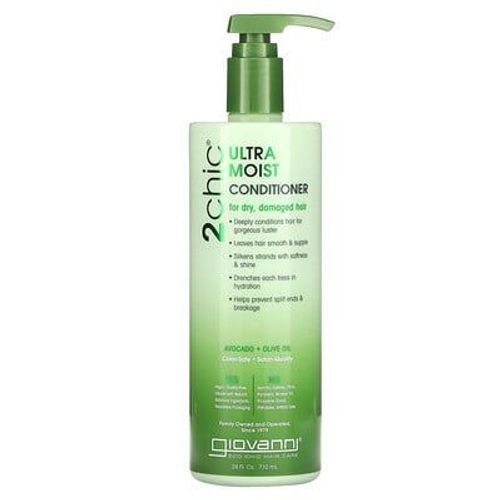 Giovanni, 2chic, Après-Shampooing Ultra-Hydratant, Pour Cheveux Secs Et Abîmés, Avocat + Huile D'olive, 710 Ml 