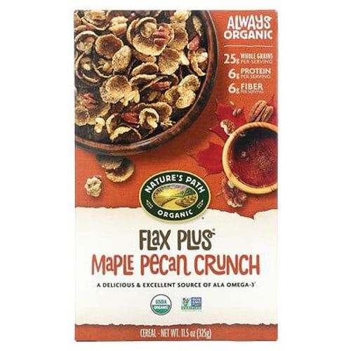 Nature's Path, Biologique, Céréales Croustillantes Flax Plus Érable Et Noix De Pécan, 325 G 