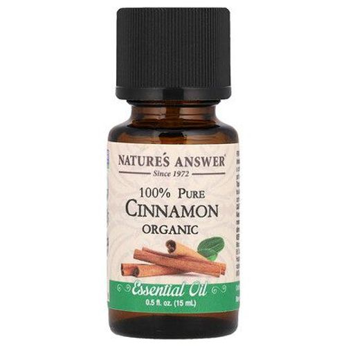 Nature's Answer, Huiles Essentielles Bio, 100 % Pure Cannelle, 15 Ml 