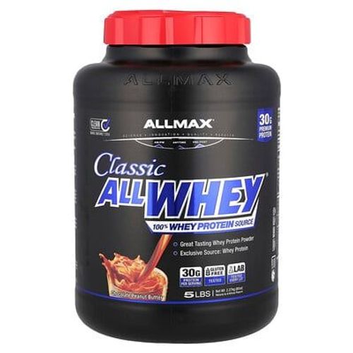 Allmax, Classic Allwhey, Protéines De Lactosérum À 100 %, Beurre De Cacahuète Au Chocolat, 2,27 Kg