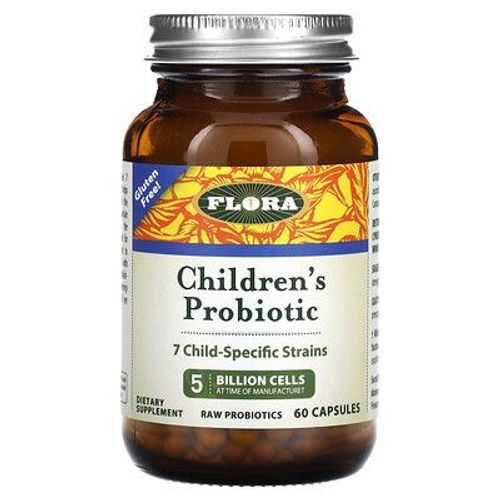 Flora, Probiotiques Pour Enfants, 60 Gélules 