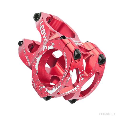 Hhilabee Potence Courte De Vélo De Route De Montagne 28,6 /8 31,8 Mm Potence De Guidon Rouge