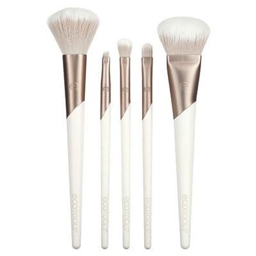 Ecotools, Collection Luxe, Kit Natural Elegance, Pinceaux Extrêmement Doux, Kit De 5 Pièces