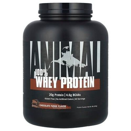 Animal, Poudre De Protéines De Lactosérum À 100 %, Fondant Au Chocolat, 1,81 Kg