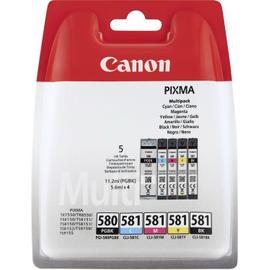 Canon PGI-580/CLI-581 - Pack de 5 cartouches d'encre - noir,