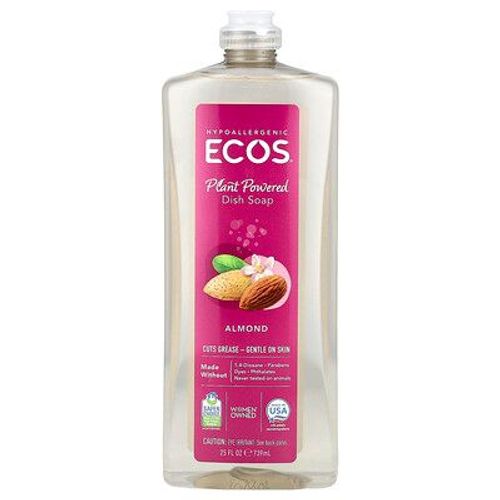 Earth Friendly Products, Ecos®, Liquide vaisselle, Amande, 739 ml