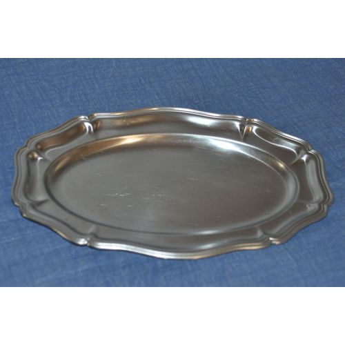 Grand Plat En Inox 45 X 29 Cm Environ