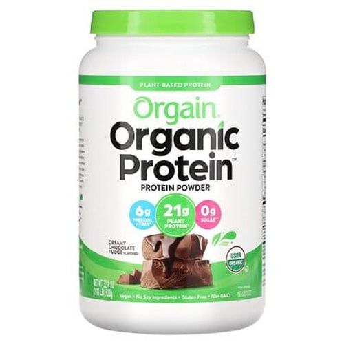 Orgain, Poudre De Protéines Bio, D'origine Végétale, Caramel Chocolat Crémeux, 920 G (2,03 Lb)