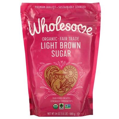 Wholesome Sweeteners, Sucre Brun Organique Allégé, 1,5 Lbs (680 G)
