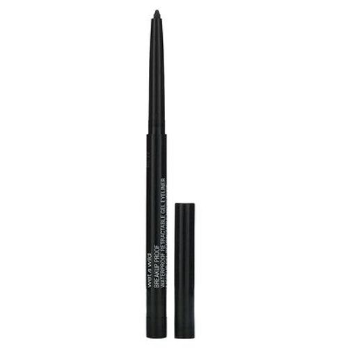 Wet N Wild, Gel Pour Les Yeux Rétractable Et Résistant À La Rupture, Blackest Black, 0,23 G 