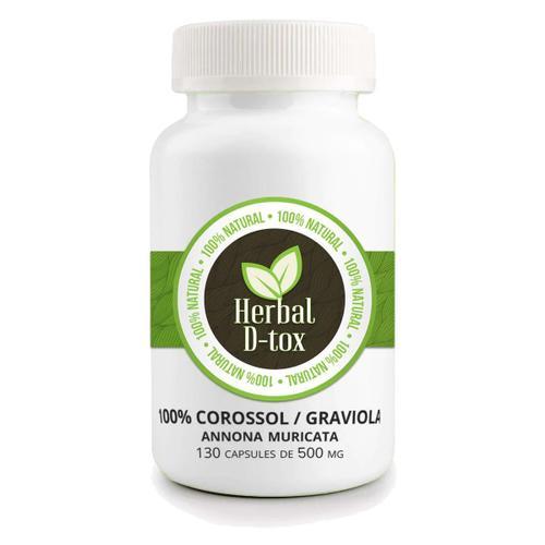 Annona Muricata (Corossol / Graviola) - Boite De 130 Capsules De 500mg 