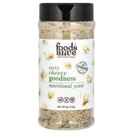 Foods Alive, Levure Nutritionnelle, Savoureux Goût De Fromage, 170 G