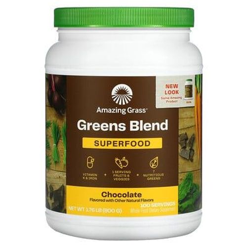 Amazing Grass, Poudre De Boisson Chocolatée Green Superfood, 28.2 Oz (800 G)