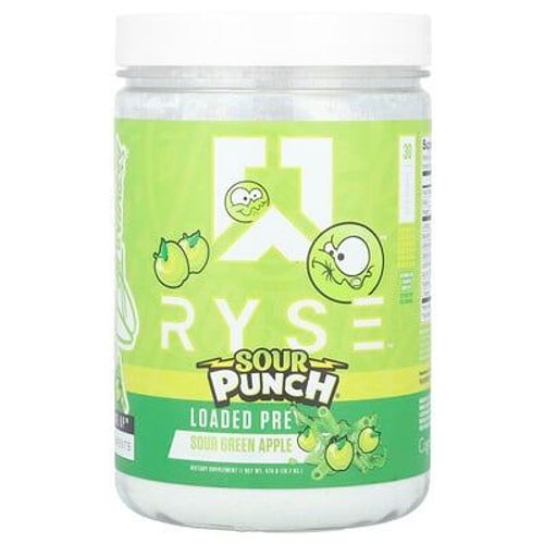 Ryse, Loaded Pre, Sour Punch®, Pomme Verte Acidulée, 474 G