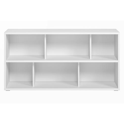 Bibliothèque Basse Bois Blanc L140 Cm Epure