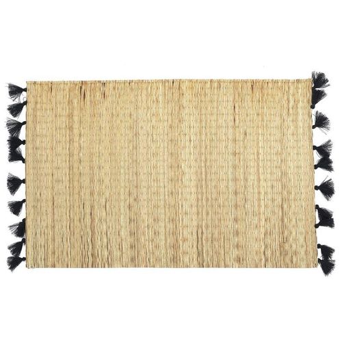 Paris Prix - Set De Table Déco "Pompons" 30x45cm Naturel