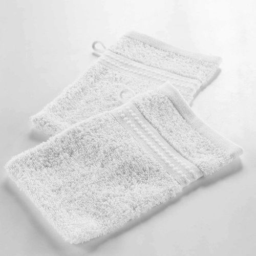 Lot De 2 Gants De Toilette "Excellence" 15x21cm Neige