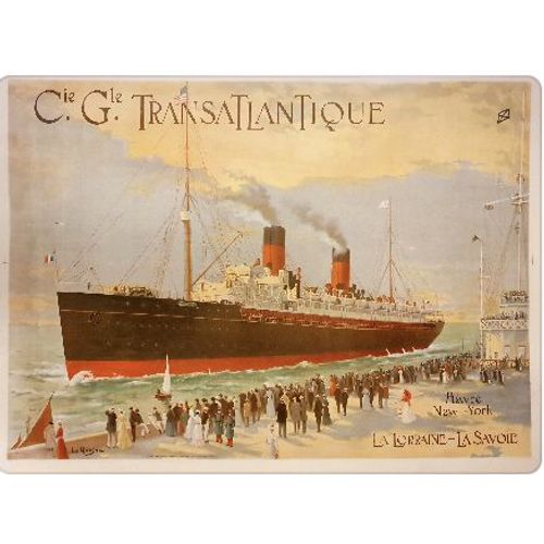 Affiche Compagnie Générale Transatlantique