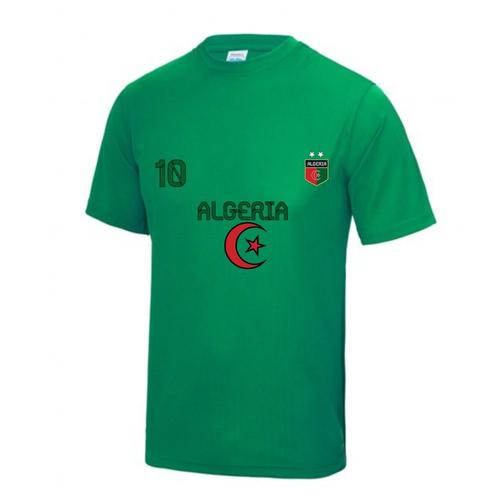 T-Shirt Maillot De Football Homme Algérie Vert
