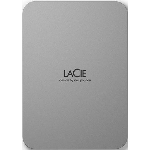 LaCie Mobile Drive STLP5000400 - Disque dur - 5 To - externe (portable) - USB 3.2 Gen 1 (USB-C connecteur) - lune argentée