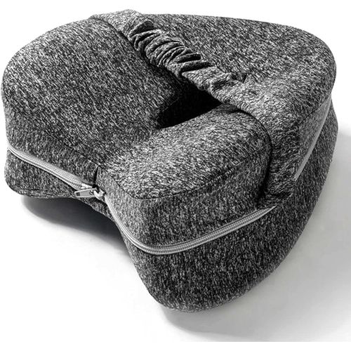 Coussin D'entrejambe,Coussin Entre Jambes Pour Dormir,Coussin Genoux Nuit,Oreiller Viscoélastique,Coussin Pour Genoux Dormir (Gris)