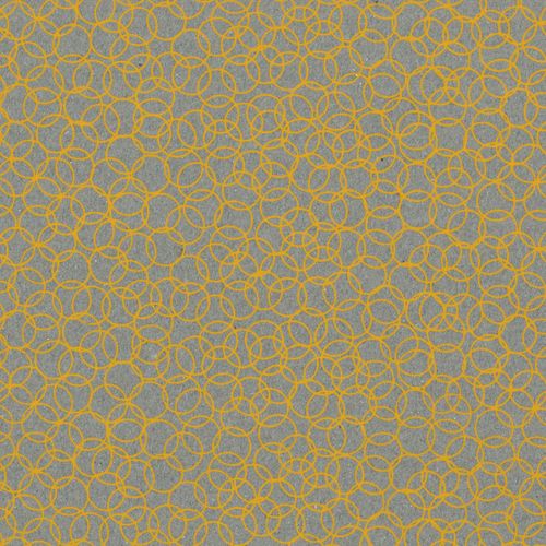Papertree 50*70 110g Bubbles Gris/Jaune - Lot De 10 Feuilles