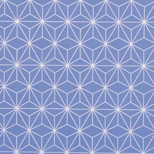 Papertree 50*70 110g Asanoha Azur/Argent - Lot De 10 Feuilles