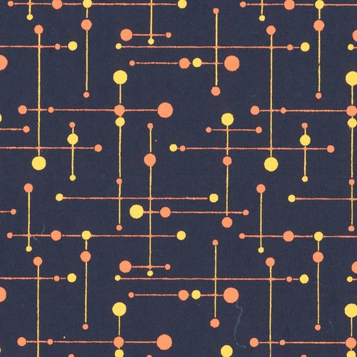 Papertree 50*70 100g Strategy Indigo/Orange - Lot De 10 Feuilles