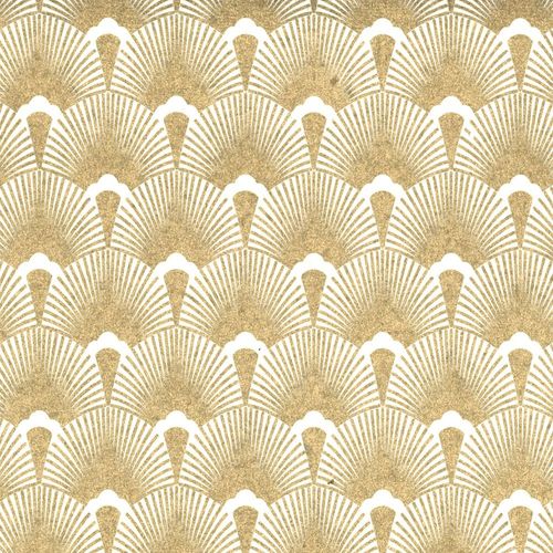 Papertree 50*70 Cm 100 G Mazurka Ivoire/Or - Lot De 10 Feuilles