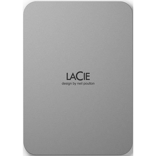 LaCie Mobile Drive STLP1000400 - Disque dur - 1 To - externe (portable) - USB 3.2 Gen 1 (USB-C connecteur) - lune argentée