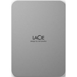 LaCie Mobile Drive STLP1000400 - Disque dur - 1 To - externe (portable) - USB 3.2 Gen 1 (USB-C connecteur) - lune argentée