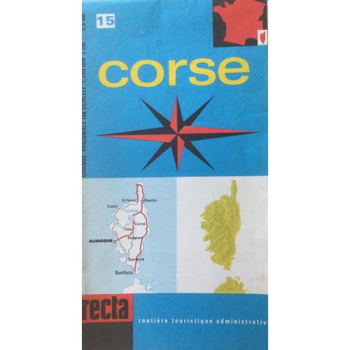 Carte Géographique Corse Recta 1/250000 N° 15