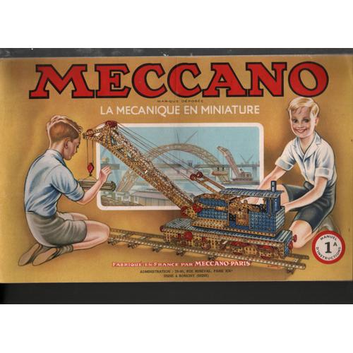 Meccano- La Mécanique En Miniature - Manuel D'instructions 1a