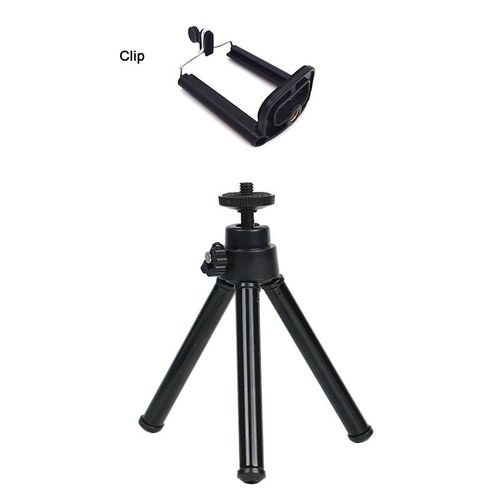 Noire - Mini Trépied Flexible 2 Sections Support Pour Projecteur Caméra Trépied De Bureau En Alliage D'aluminium Pour Téléphone Portable