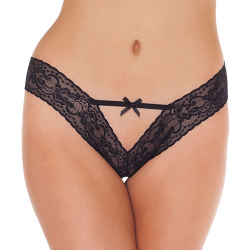 Slip Dentelles Échancré Noir - Amorable By Rimba