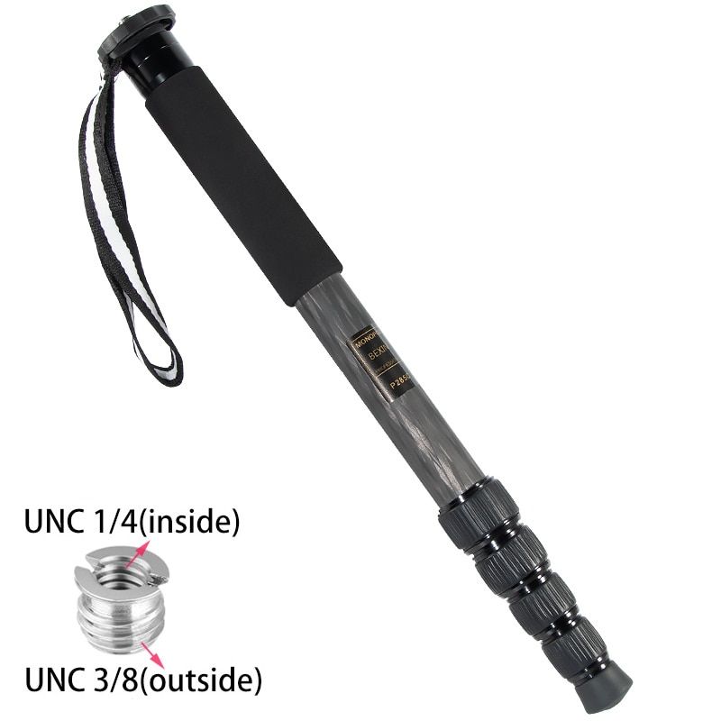 support monopode de voyage Portable en Fiber de carbone P285... - 3