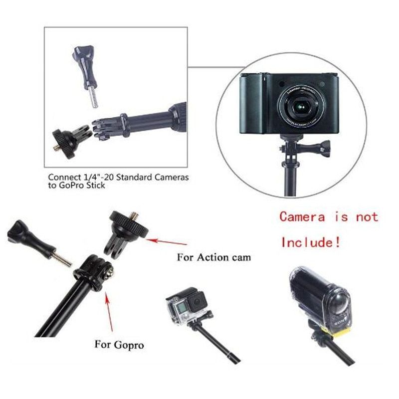 Trpied monopode tanche et extensible, bton de Selfie pour... - 4