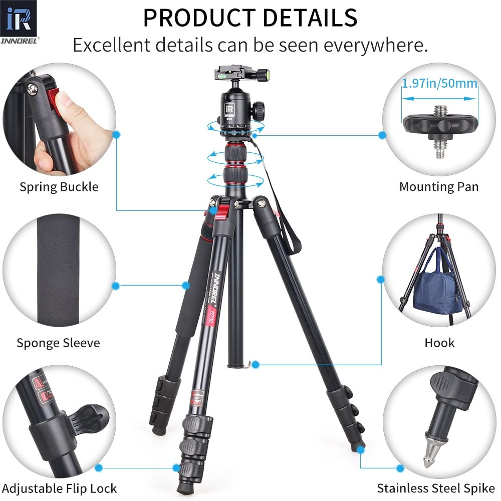 RT30 - Trpied professionnel RT30, monopode en alliage'alumi... - 3
