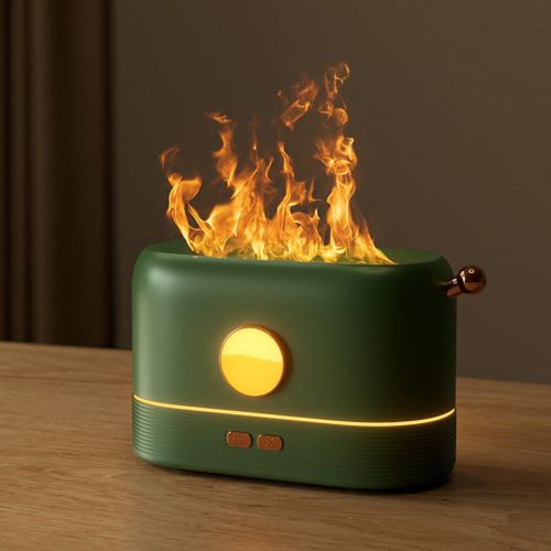 Humidificateur d'air à effet de flamme 1/3/5H, USB, avec minuterie intelligente, diffuseur d'aromathérapie électrique LED, Simulation de flamme de feu